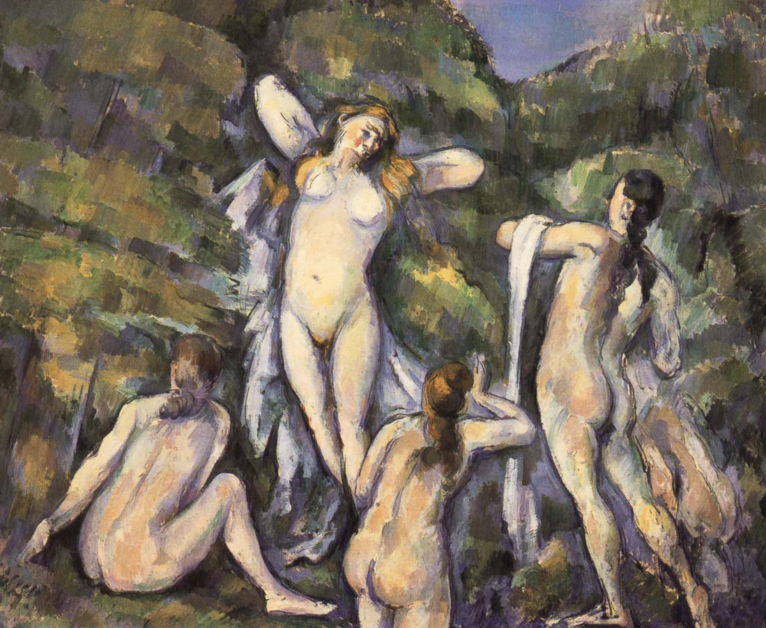 Paul Cezanne Bath four women who